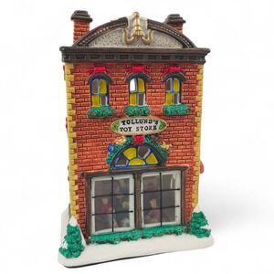Santa's Workbench Tollund's Toy Store Interior View Lighted Village